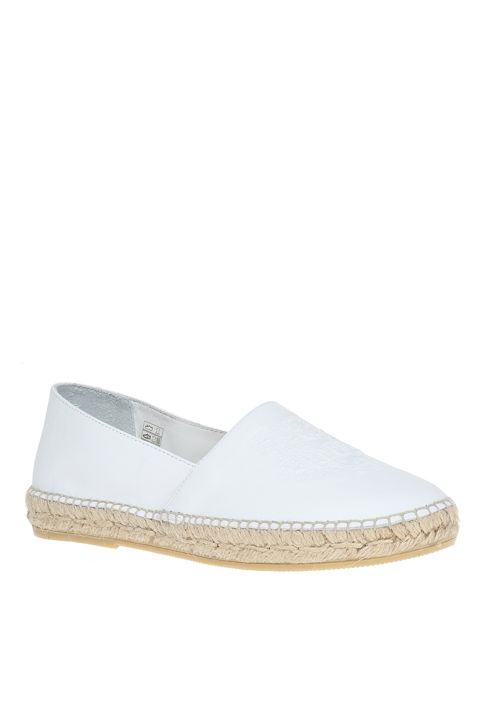 Kenzo white leather sales espadrilles